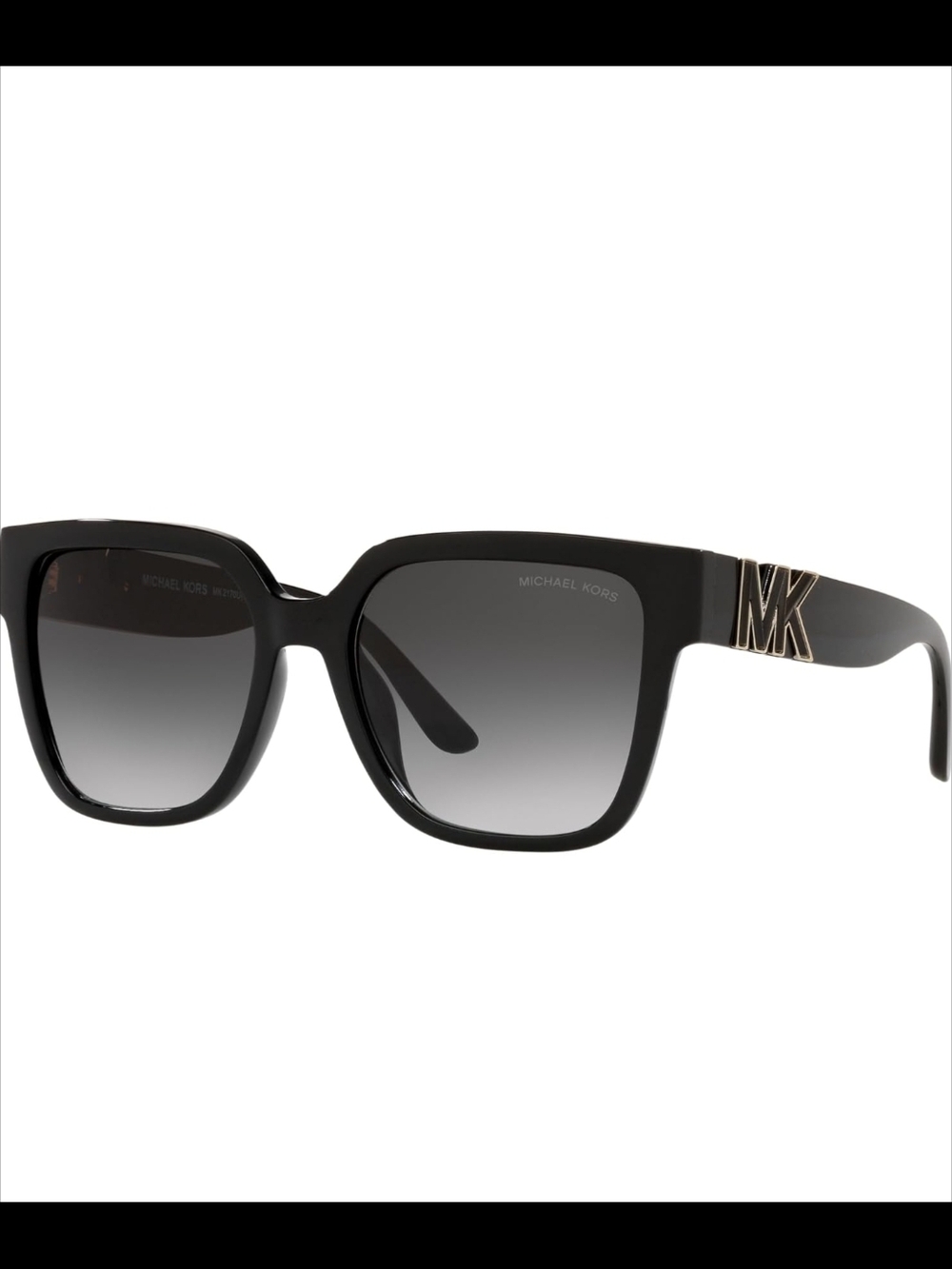 Michael Kors Black MK Logo Square Sunglasses
